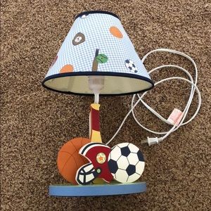 Like-New! Lambs & Ivy Kids Sports Lamp